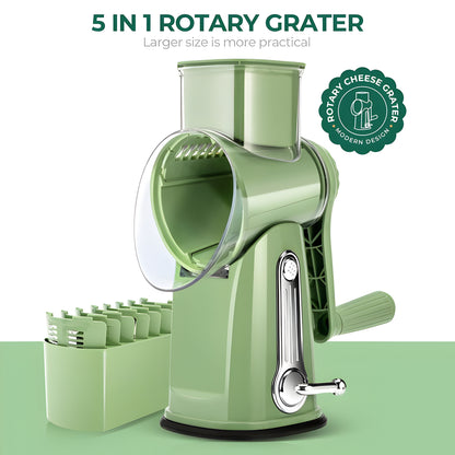 5 In 1 Rotary Cheese Grater